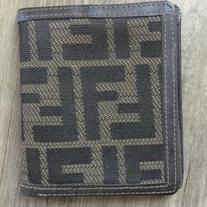 Fendi Brown Zucca Print Wallet.